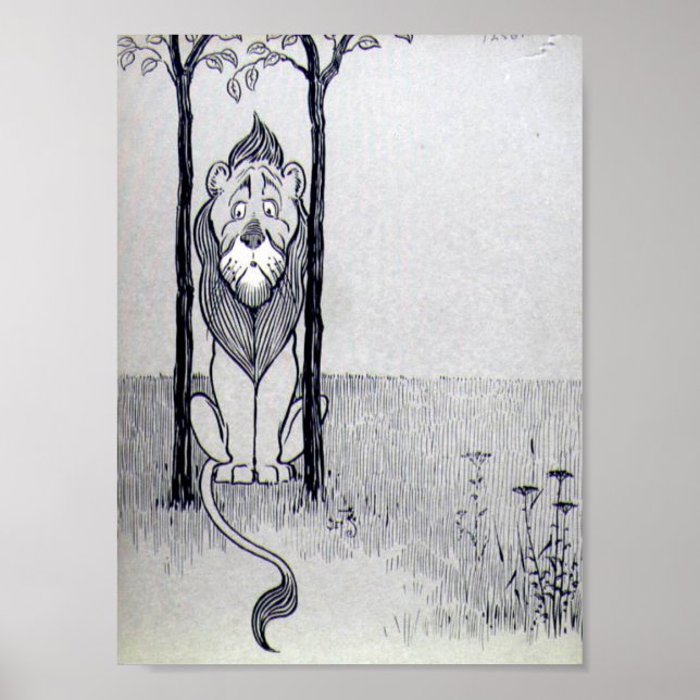 Poster Le Lion Lâche (Devant)