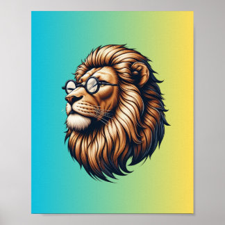 Poster Le lion sage