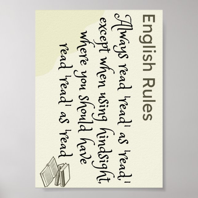 Poster Le lisez-vous comme lu ou lu (Devant)