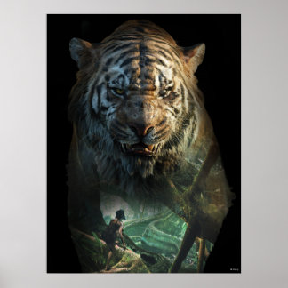 Poster Le livre de la jungle | Shere Khan & Mowgli