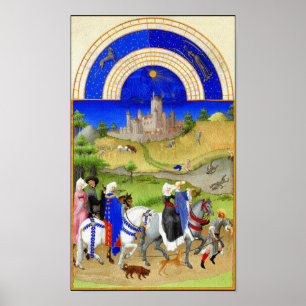 Poster Le livre des heures - août