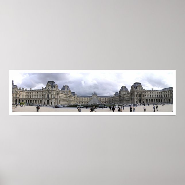 Poster Le Louvre Panoramique (Devant)
