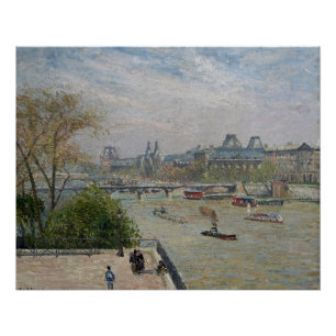 Poster Le Louvre, Printemps  Camille Pissarro