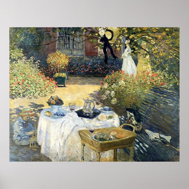 Poster Le Luncheon Claude Monet (Devant)