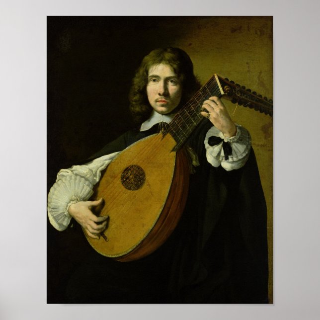 Poster Le Lute-Player (Devant)