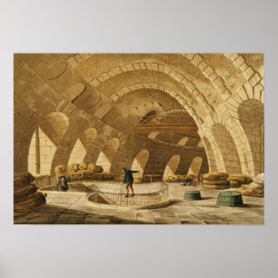 Poster Le magasin du blé, rue de Viarmes