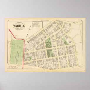 Poster Le magnifique cimetière de l'église et l'Atlas des