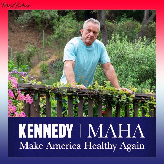 Poster Le MAHA rends l'Amérique en santé Kennedy Garden � (MAHA Make America Healthy Again RFK USA Downloadable Robert F Kennedy jr Patriotic Bobby Poster 🇺🇸)