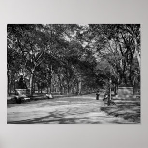 Poster Le mail dans le Central Park à New York City