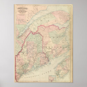 Poster Le Maine, Nouveau Brunswick