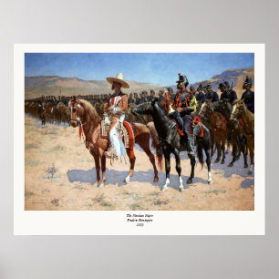 Poster Le major mexicain de Frederic Remington (1889)