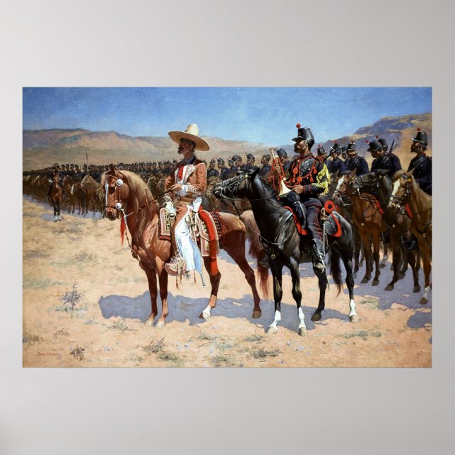 Poster Le major mexicain de Frederic Remington (1889) (Devant)