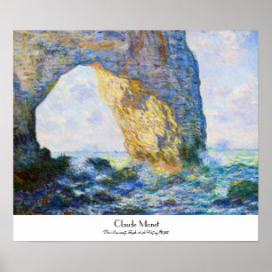 Poster Le Manneport, Arc Rocheux à l'ouest d'Etretat Mone
