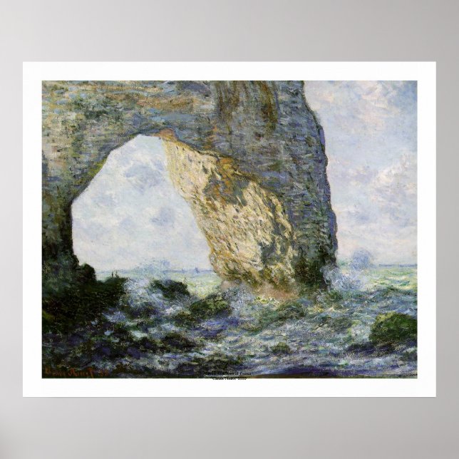 Poster Le Manneporte de Claude Monet (Devant)