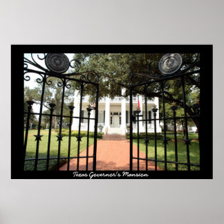 Poster Le manoir du gouverneur du Texas