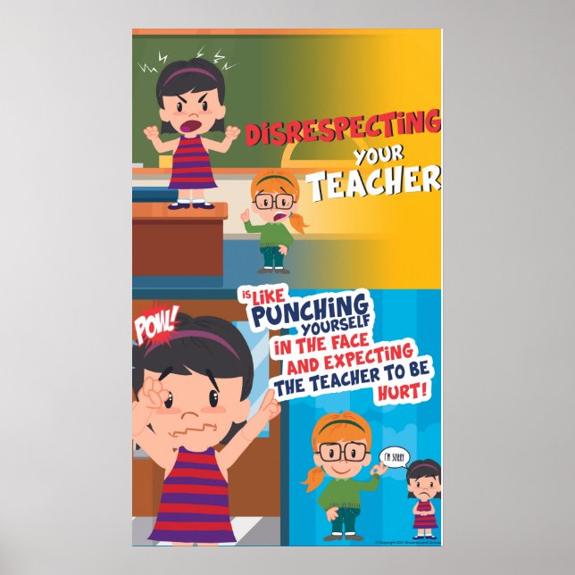 Poster Le manque de respect n'est jamais Cool (Matte) (Devant)