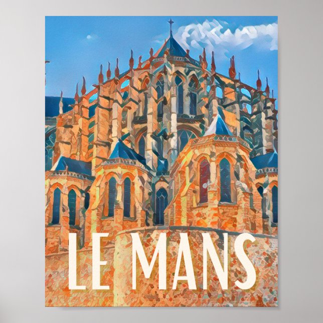 Poster Le Mans Photo Vintage (Front)