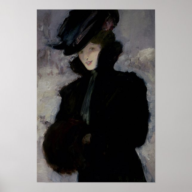 Poster Le Manteau De Fourrure (Devant)