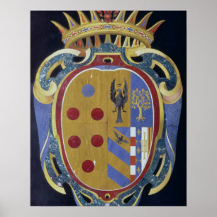 Poster Le manteau de Medici-Lorena des bras, c.1638 (dur