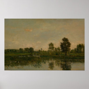 Poster Le marais (1871) Charles François Daubigny
