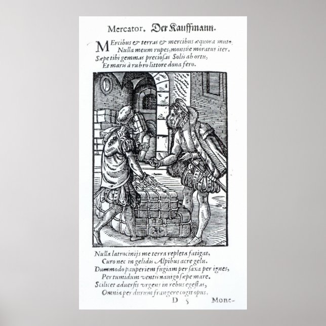Poster Le marchand, publié par Hartman Schopper (Devant)