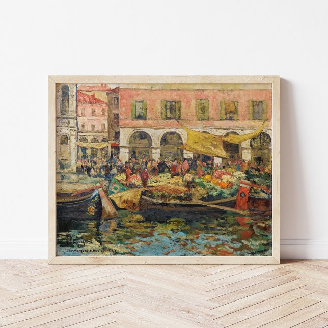 Poster Le Marché aux Légumes, Venise | Louis Abel-Truchet (Créateur téléchargé)