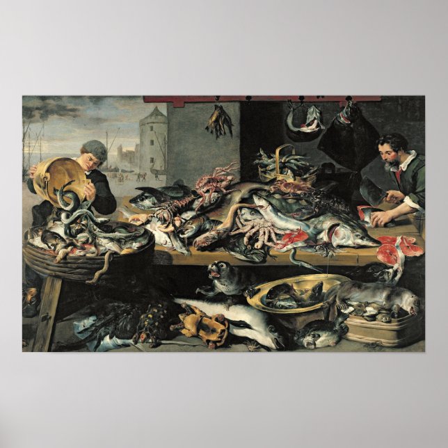 Poster Le Marché Aux Poissons (Devant)