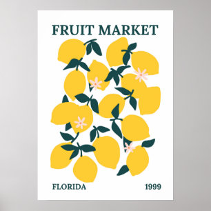 Poster Le marché des fruits