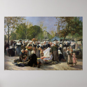 Poster Le marché matériel