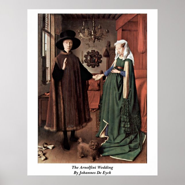 Poster Le Mariage Arnolfini Par Johannes De Eyck (Devant)