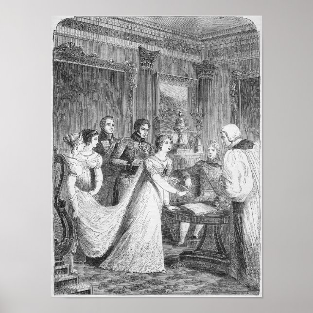 Poster Le mariage de la princesse Charlotte de (Devant)