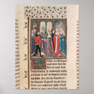 Poster Le mariage du roi de Philippe Auguste de la France