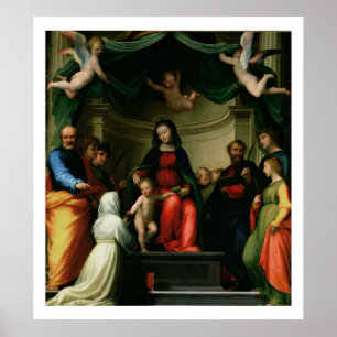 Poster Le mariage mystique de St Catherine de Sienne avec