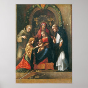 Poster Le mariage mystique du saint Catherine