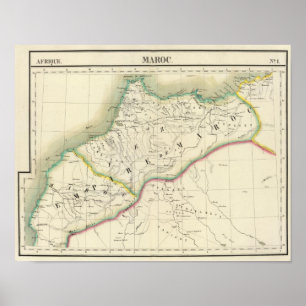 Poster Le Maroc, Afrique