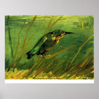 Poster Le martin pêcheur par Vincent van Gogh