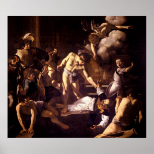 Poster Le Martyre de Saint Matthieu par Caravaggio 1600