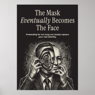 Poster Le Masque Devient Finalement Le Visage
