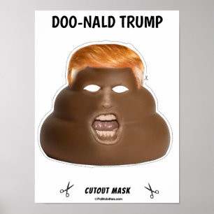 Poster Le masque d'Halloween de Donald Trump