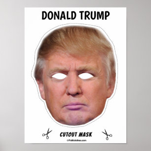 Poster Le Masque d'Halloween Donald Trump