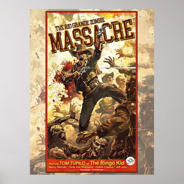 Poster Le massacre de Rio Grande Zombie (Devant)