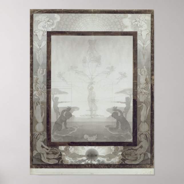 Poster Le matin, 1807 (Devant)
