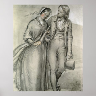 Poster Le matin de mariage - le départ, c.1846