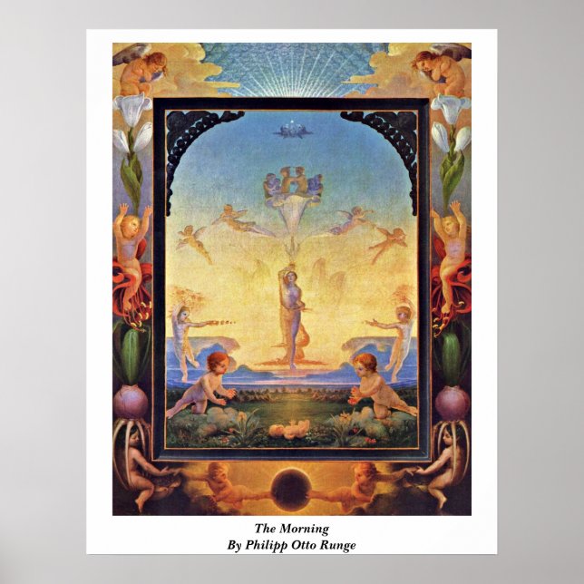 Poster Le Matin Par Philipp Otto Runge (Devant)