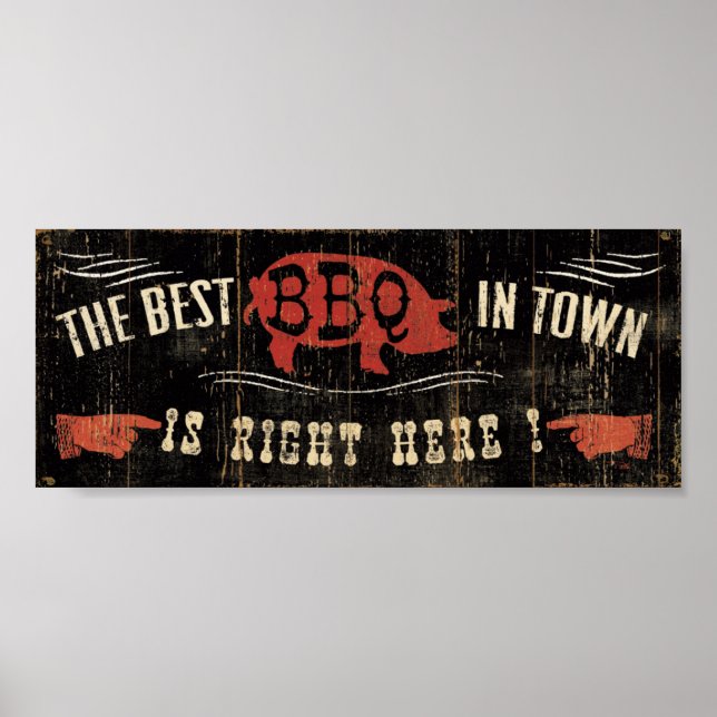 Poster Le meilleur barbecue en ville (Devant)