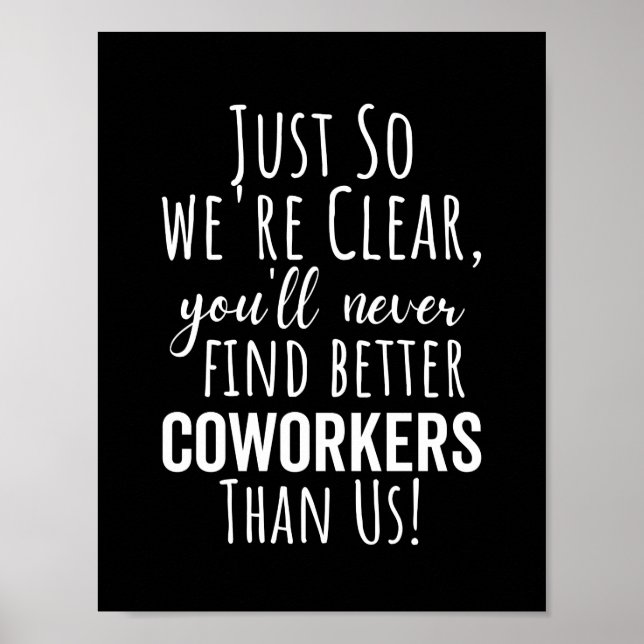 POSTER LE MEILLEUR CADEAU POUR QUITTER LES COWORKERS (Devant)