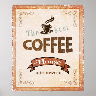 Poster Le meilleur café en ville
