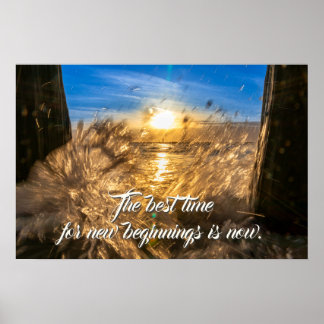 Poster Le meilleur moment pour commencer est maintenant c