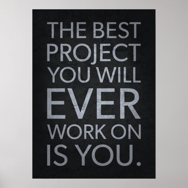 Poster Le meilleur projet est vous - Motivationnel (Devant)