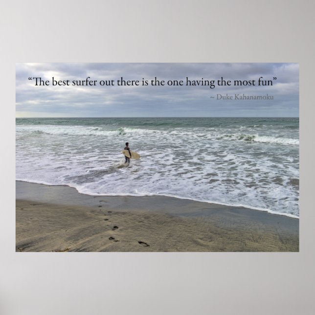 Poster Le meilleur surfeur... (Devant)